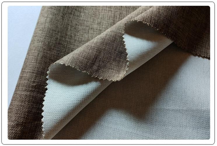 工厂直供 雪花料仿麻布 蚂蚁布背面复合针织布 用于沙发抱枕面料